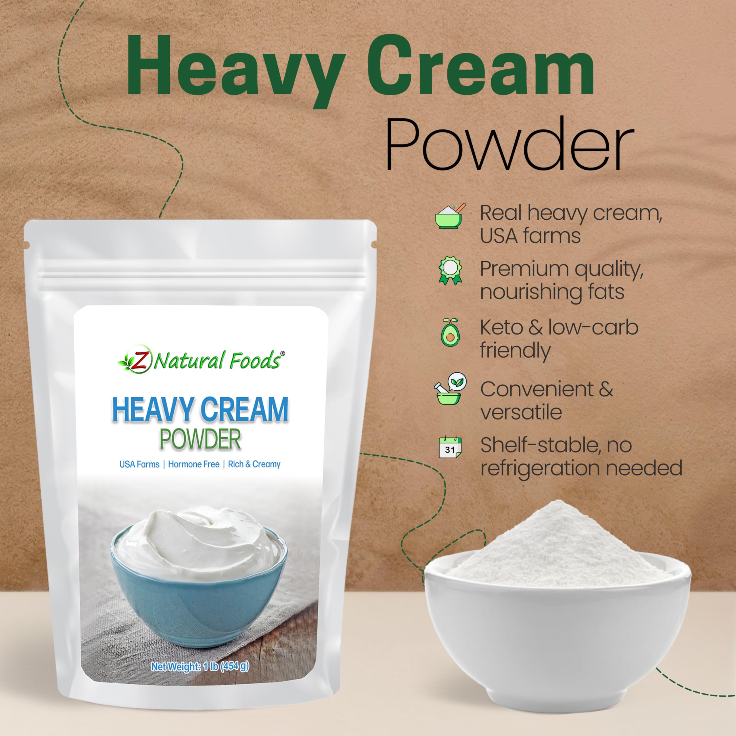 Z Natural Foods Heavy Cream Powder : Amazon.co.za: Everything Else